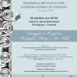 Concerti dell’Ensemble di Flauti del Conservatorio di Cosenza: date e dettagli